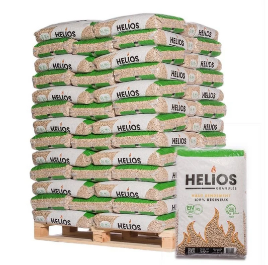 Holzpellets mit 65 Säcken à 15 kg